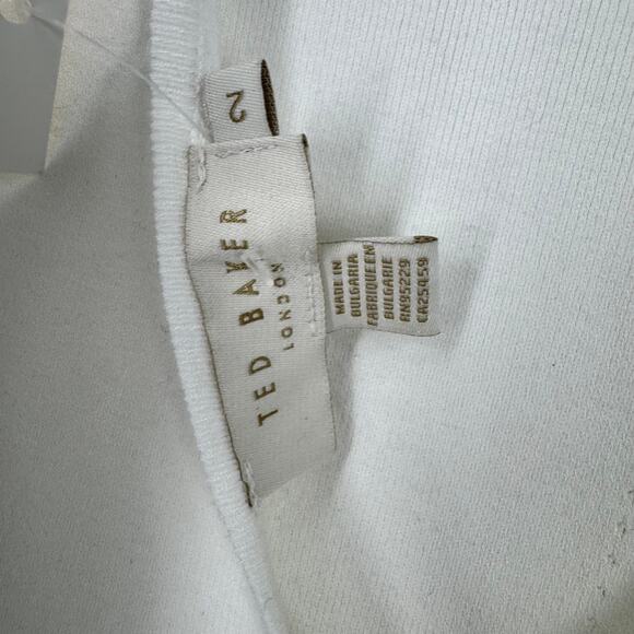 TED BAKER‎ Skylir Mini Dress In Ivory - Picture 2 of 3